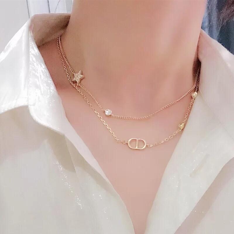 【Dior】PETIT CD ダブル ネックレス